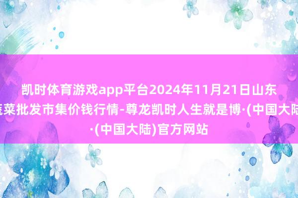 凯时体育游戏app平台2024年11月21日山东章丘刁镇蔬菜批发市集价钱行情-尊龙凯时人生就是博·(中国大陆)官方网站